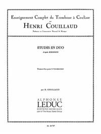 HENRI COUILLAUD: ETUDES EN DUO D'APRES BORDOGNI (TROMBONES 2)