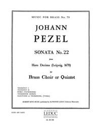 JOHANN CHRISTOPH PEZEL: SONATA NO.22 (QUINTET-BRASS)