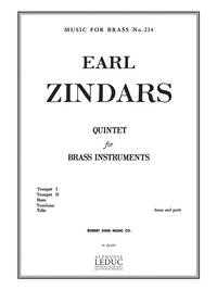 EARL ZINDARS: QUINTET (QUINTET-BRASS)