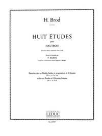 HENRI BROD: 8 ETUDES  FOR OBOE SOLO