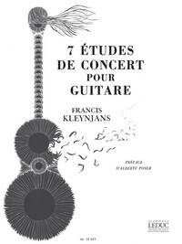 FRANCIS KLEYNJANS: 7 ETUDES DE CONCERT (GUITAR SOLO)