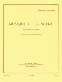 MARIUS CONSTANT: MUSIQUE DE CONCERT (ALTO SAXOPHONE/PIANO)