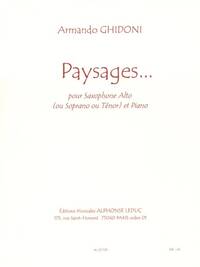 GHIDONI: PAYSAGES ALTO (SOP OR TEN) SAX & PIANO