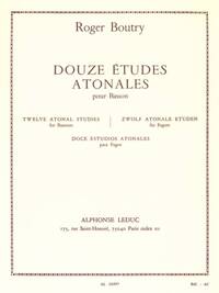 ROGER BOUTRY: 12 ETUDES ATONALES (BASSOON SOLO)