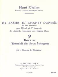 HENRI CHALLAN: 380 FIGURED BASS EXERCISES (9B)