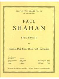 PAUL SHAHAN: SPECTRUMS (ENSEMBLE-BRASS 8 OR MORE)