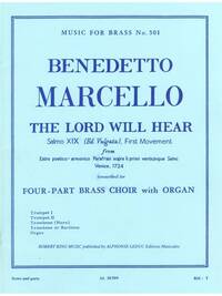 BENEDETTO MARCELLO: THE LORD WILL HEAR (QUINTET-MIXED)