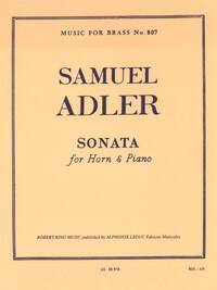 SAMUEL ADLER: SONATA (HORN AND PIANO)