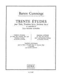 BARTON CUMMINGS: 30 ETUDES D'APRES MAXIME-ALPHONSE (TROMBONE-BASS SOLO)