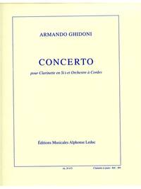 ARMANDO GHIDONI: CONCERTO (CLARINET & PIANO)