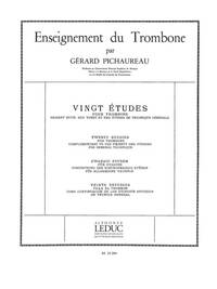 CLAUDE PICHAUREAU: 20 ETUDES (TROMBONE SOLO)