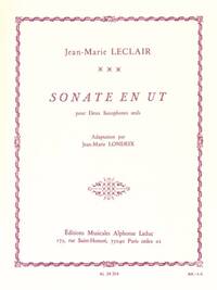 JEAN-MARIE LECLAIR: SONATA IN C, ADAPTED FOR 2 SOLO SAXOPHONES BY JEAN-MARIE LONDEIX