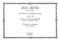 NICOLE MILLOT: 10 DUOS ASSEZ FACILES (RECORDERS 2)