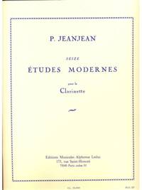 PAUL JEANJEAN - SEIZE ETUDES MODERNES POUR CLARINETTE