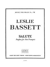 BASSET SALUTE MFB170 5 TRUMPETS SCORE/PARTS TROMPETTE