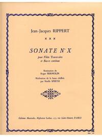 JEAN-JACQUES RIPPERT: SONATE NO.10 (FLUTE & CONTINUO)