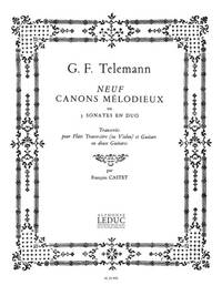 GEORG PHILIPP TELEMANN: 9 CANONS MELODIEUX (FLUTE & GUITAR)