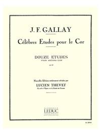 JACQUES FRANCOIS GALLAY: 12 ETUDES POUR 2EME COR OP.57 (HORN SOLO)