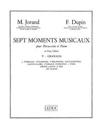 MARCEL & FRANCOIS JORAND M.& DUPIN F.: 7 MOMENTS MUSICAUX VOL.5: GRANADA (PERCUSSION(S) & PIANO)
