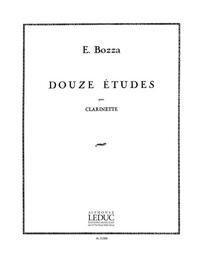 EUGENE BOZZA: TWELVE STUDIES (CLARINET)