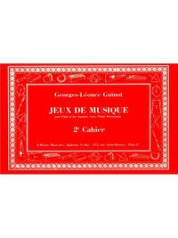 GUINOT JEUX DE MUSIQUE VOLUME 2 DESCANT RECORDER VOICE & PERCUSSION BK