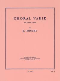 ROGER BOUTRY: CHORAL VARIE (TROMBONE & PIANO)