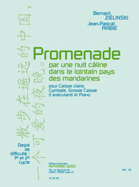 BERNARD & JEAN-PASCAL ZIELINSKI B.& RABIE: PROMENADE POUR UNE NUIT CALINE... (PERCUSSION(S) & PIANO)