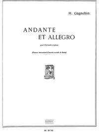 HENRI GAGNEBIN: ANDANTE ET ALLEGRO (CLARINET & PIANO)