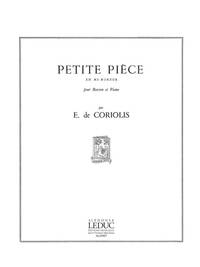 EMMANUEL DE CORIOLIS: PETITE PIECE IN E MINOR (BASSOON & PIANO)