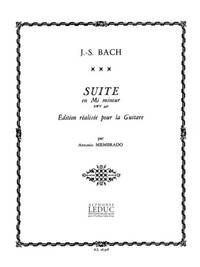 BACH JS MEMBRADO SUITE IN E MINOR BWV 996 GUITAR BOOK