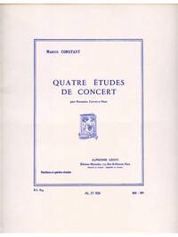 MARIUS CONSTANT: 4 ETUDES DE CONCERT (PERCUSSION & OTHER INSTRUMENT(S))