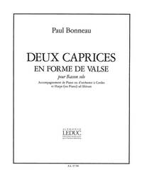 PAUL BONNEAU: 2 CAPRICES EN FORME DE VALSE (BASSOON & PIANO)