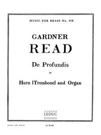 GARDNER READ: DE PROFUNDIS (HORN AND ORGAN)