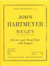 JOHN HARTMEYER: NEGEV (ENSEMBLE-BRASS 8 OR MORE)