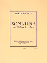 PIERRE GABAYE: SONATINA (BB CLARINET/PIANO)