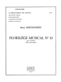 BERTHOMIEU FLORILEGE MUSICAL NO 13 LM053 TROMBONE SOLO BOOK