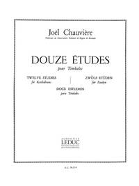 JOEL CHAUVIERE: 12 ETUDES (PERCUSSION SOLO)