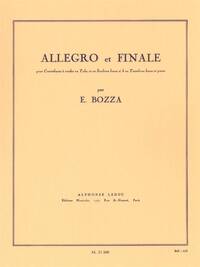 EUGENE BOZZA: ALLEGRO AND FINALE, FOR DOUBLE BASS, TUBA, BASS SAXHORN OR BASS TROMBONE AND PIANO
