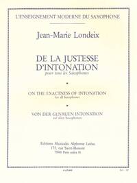 JEAN-MARIE LONDEIX: DE LA JUSTESSE D'INTONATION