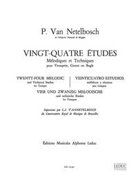 L.JULIEN VANNETTELBOSCH: 24 ETUDES MELODIQUES ET TECHNIQUES (TRUMPET SOLO) TROMPETTE
