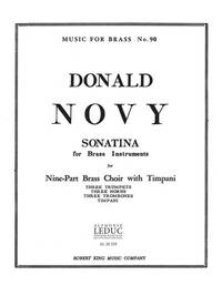 DONALD NOVY: SONATINA (ENSEMBLE-BRASS 8 OR MORE)