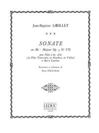JEAN-BAPTISTE LOEILLET DE GAND: SONATE OP.3, NO.7 IN E FLAT MAJOR (FLUTE & CONTINUO)