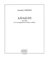 GHIDONI ARMANDO ADAGIO FLUTE & PIANO OR HARP BOOK