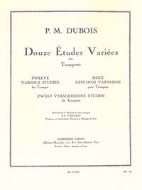 PIERRE-MAX DUBOIS : 12 ETUDES VARIEES  - TROMPETTE