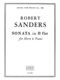 ROBERT LEVINE SANDERS: SONATA (HORN & PIANO)