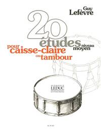 GUY LEFEVRE: 20 ETUDES (PERCUSSION SOLO)