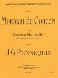 J. G. PENNEQUIN: MORCEAU DE CONCERT (CORNET AND PIANO) TROMPETTE