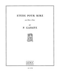 PIERRE GABAYE: ETUDE POUR RIRE (FLUTE & PIANO)