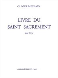 LIVRE DU SAINT SACREMENT POUR ORGUE