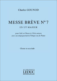 GOUNOD CHARLES MESSE BREVE NO 7 SOPRANO PART